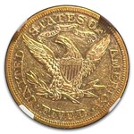 1869 $5 Liberty Gold Half Eagle AU-55 NGC