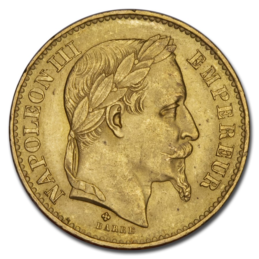 Valeur 20 Francs Or Napoleon 3 Buy 1869-A France Gold 20 Francs Napoleon III BU | APMEX