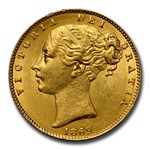 1869 Great Britain Gold Sovereign Victoria MS-63 NGC