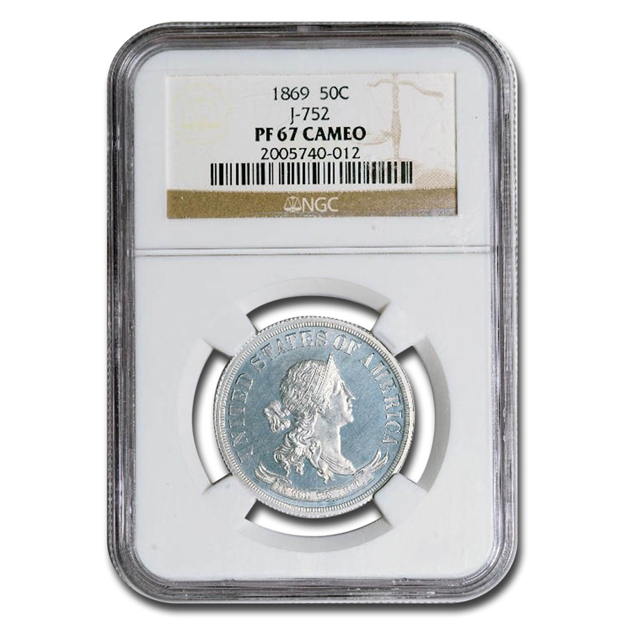 1869 Half Dollar Pattern PF-67 Cameo NGC (J-752)