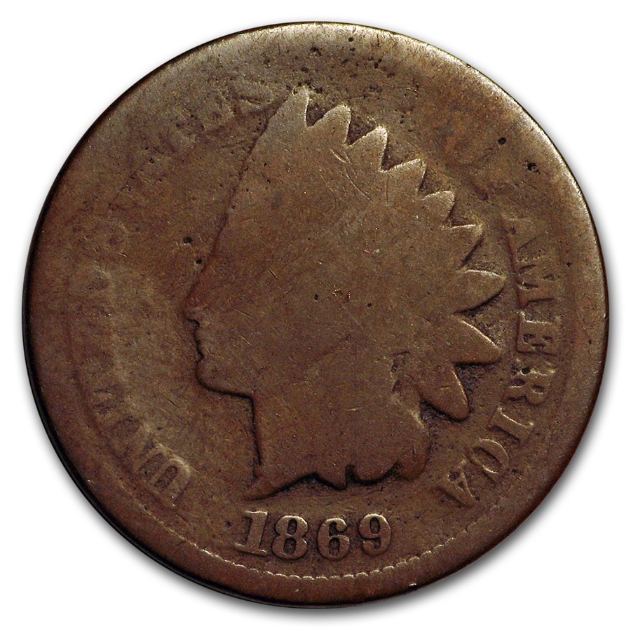 1869 Indian Head Cent AG