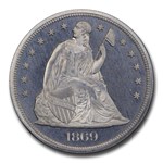 1869 Liberty Seated Dollar Pattern PR-66 Cameo PCGS CAC (J-964)