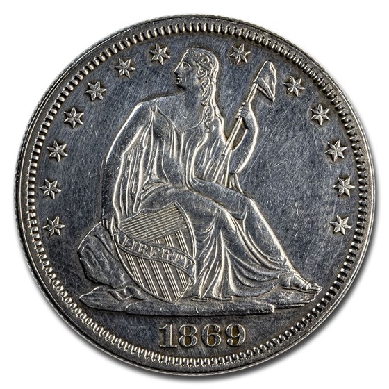 1869 Liberty Seated Half Dollar AU (Details) 1869 Liberty Seated Half Dollar AU (Details)
