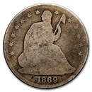 1869 Liberty Seated Half Dollar Good