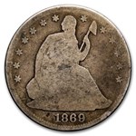 1869 Liberty Seated Half Dollar Good