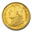 1869-R Italy Papal States Gold 20 Lire Pius IX MS-66 NGC