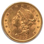 1869-S $20 Liberty Gold Double Eagle MS-61 PCGS