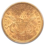 1869-S $20 Liberty Gold Double Eagle MS-61 PCGS