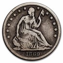 1869-S Liberty Seated Half Dollar Fine