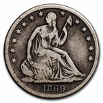 1869-S Liberty Seated Half Dollar Fine