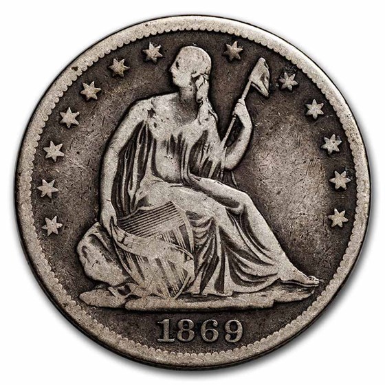 1869-S Liberty Seated Half Dollar Fine 1869-S Liberty Seated Half Dollar Fine