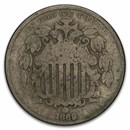 1869 Shield Nickel Good