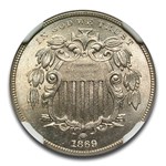 1869 Shield Nickel MS-66+ NGC