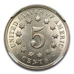 1869 Shield Nickel MS-66+ NGC