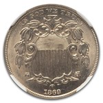 1869 Shield Nickel MS-67 NGC
