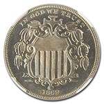 1869 Shield Nickel PF-66+ Cameo NGC