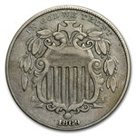 1869 Shield Nickel VF