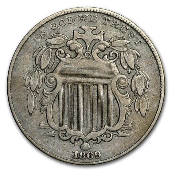 1869 Shield Nickel VF 1869 Shield Nickel VF