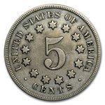 1869 Shield Nickel VF