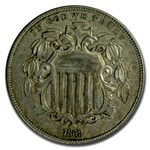 1869 Shield Nickel XF