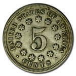 1869 Shield Nickel XF