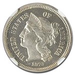 1869 Three Cent Nickel PF-66 Cameo NGC