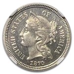 1869 Three Cent Nickel PF-67 Cameo NGC CAC