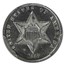 1869 Three Cent Silver PR-64 PCGS