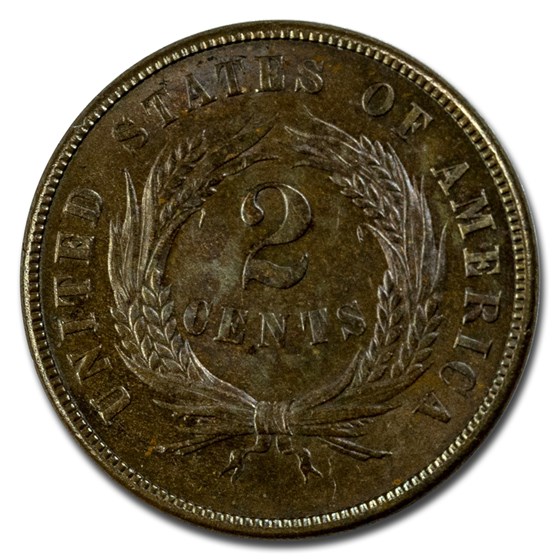 1869 Two Cent Piece BU (Brown) 1869 Two Cent Piece BU (Brown)