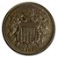 1869 Two Cent Piece BU (Brown)