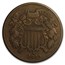 1869 Two Cent Piece Fine