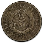 1869 Two Cent Piece Good