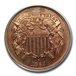 1869 Two Cent Piece PR-64 PCGS (Red)
