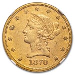 1870 $10 Liberty Gold Eagle XF-45 NGC