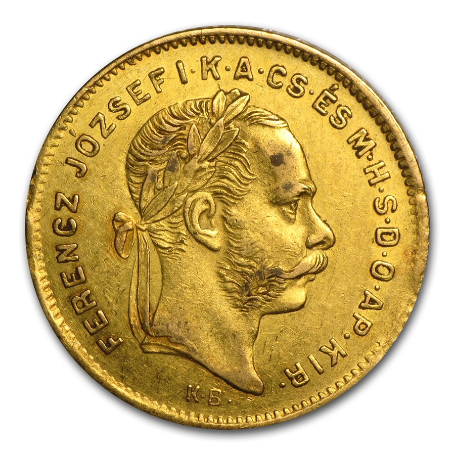 Buy 1870-1892 Hungary Gold 4 Forint/10 Franc Avg Circ (Random) | APMEX