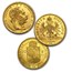 1870-1892 Hungary Gold 8 Forint/20 Franc Avg Circ (Random)