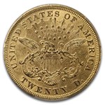1870 $20 Liberty Gold Double Eagle AU-58+ PCGS CAC