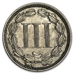 1870 3 Cent Nickel AU