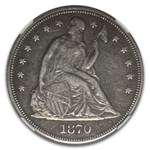 1870-CC Liberty Seated Dollar XF-40 NGC