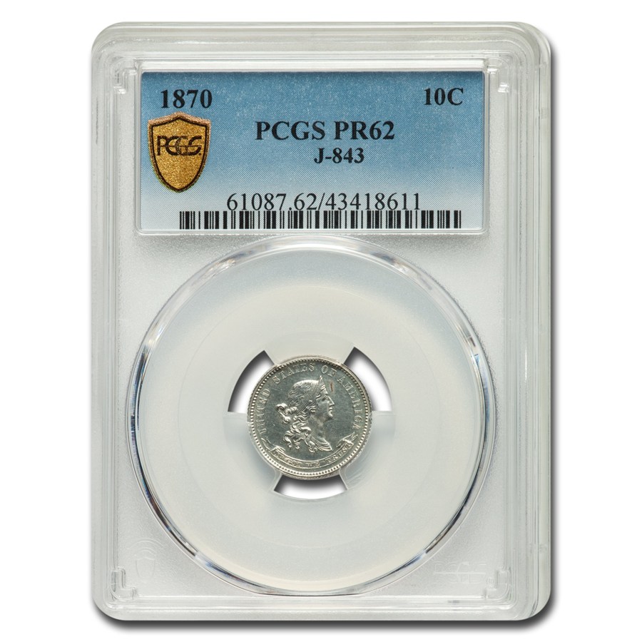 Buy 1870 Dime Pattern PR-62 PCGS (J-843) | APMEX