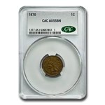 1870 Indian Head Cent AU-55 CACG
