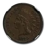 1870 Indian Head Cent AU-55 NGC (Brown)