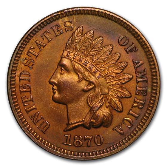 1870 Indian Head Cent BU 1870 Indian Head Cent BU