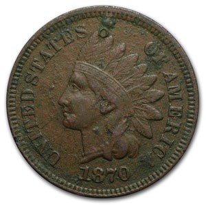 1870 Indian Head Cent VF Details 1870 Indian Head Cent VF Details