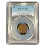 1870 Indian Head Cent VG-10 PCGS (Brown)