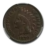 1870 Indian Head Cent XF-45 CACG