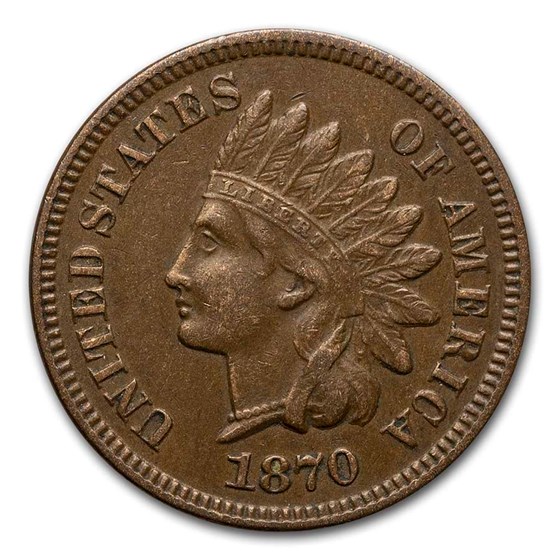 1870 Indian Head Cent XF 1870 Indian Head Cent XF