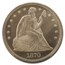 1870 Liberty Seated Dollar PR-65 Cameo PCGS