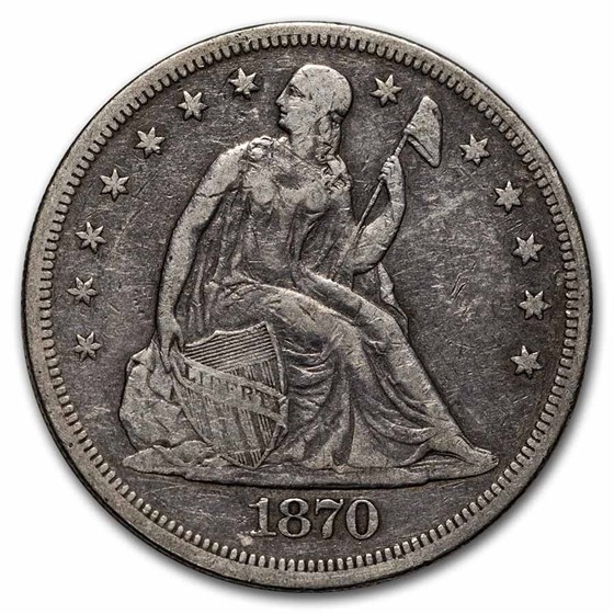 1870 Liberty Seated Dollar VF 1870 Liberty Seated Dollar VF