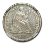 1870 Liberty Seated Half Dime MS-62 NGC
